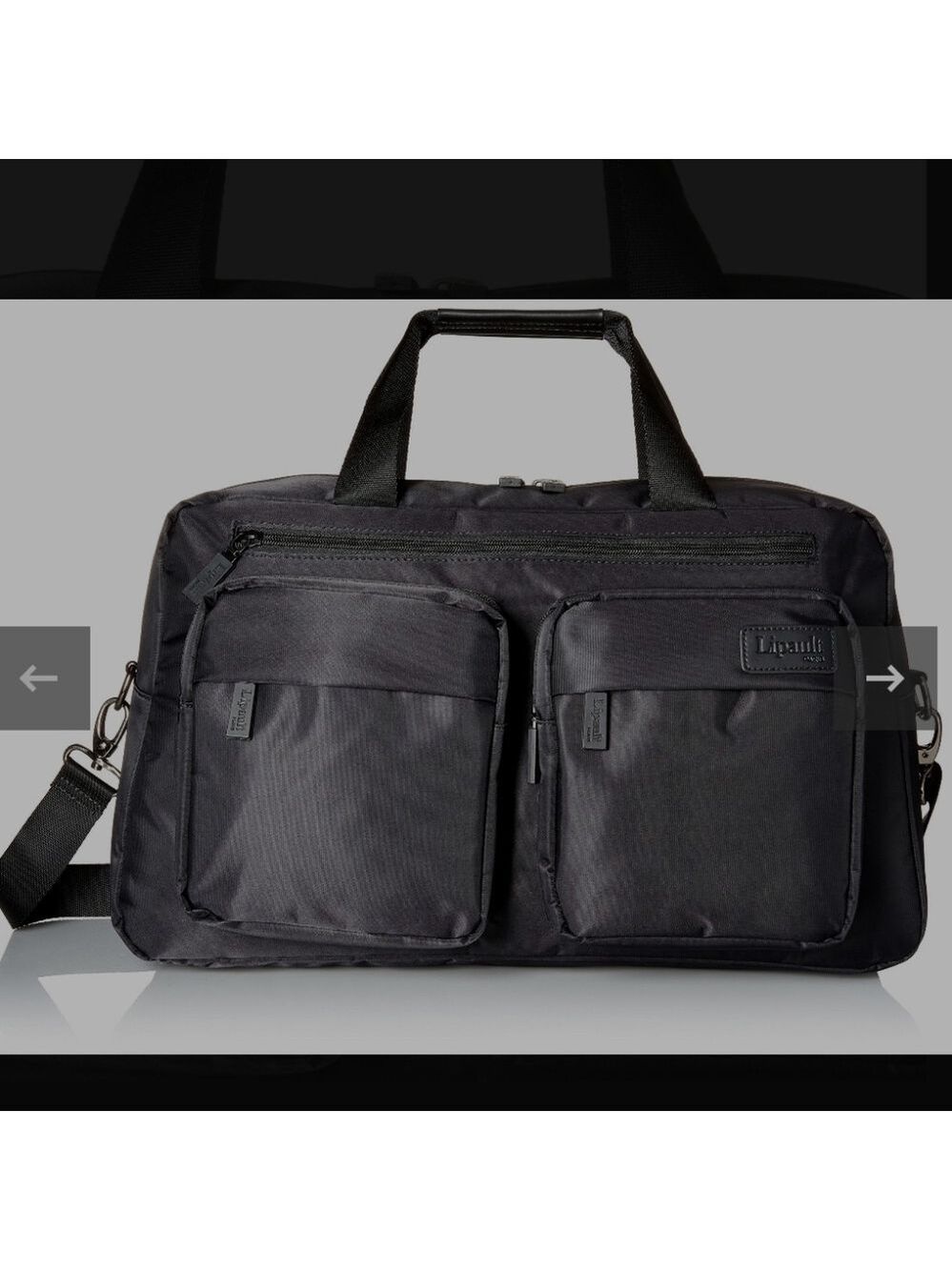 Lipault Original Plume Weekend Bag Carry On Luggage - Black Like New